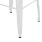 vidaXL Taburetes de bar apilables 2 unidades de metal blanco vidaXL Taburetes de bar apilables 2 unidades de metal blanco