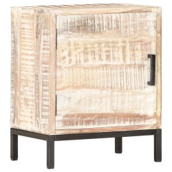 vidaXL Mesita de noche de madera maciza de acacia 40x30x50 cm