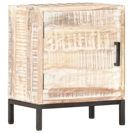 vidaXL Mesita de noche de madera maciza de acacia 40x30x50 cm