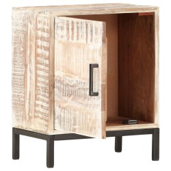 vidaXL Mesita de noche de madera maciza de acacia 40x30x50 cm