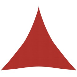 vidaXL Toldo de vela HDPE rojo 160 g/m² 3x4x4 m