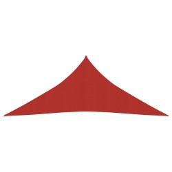 vidaXL Toldo de vela HDPE rojo 160 g/m² 3x4x4 m