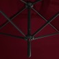 vidaXL Sombrilla doble con poste de acero rojo burdeos 600x300 cm vidaXL Sombrilla doble con poste de acero rojo burdeos 600x300 cm