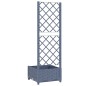 vidaXL Jardinera con enrejado PP gris oscuro 40x40x121,5 cm vidaXL Jardinera con enrejado PP gris oscuro 40x40x121,5 cm