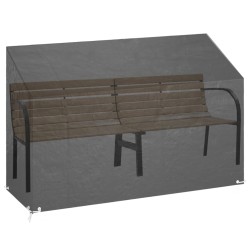 vidaXL Funda para banco de jardín 8 ojales polietileno 190x70x70/88 cm