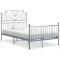 vidaXL Estructura de cama de metal gris 120x200 cm vidaXL Estructura de cama de metal gris 120x200 cm