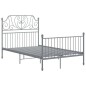vidaXL Estructura de cama de metal gris 120x200 cm vidaXL Estructura de cama de metal gris 120x200 cm