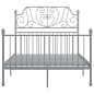 vidaXL Estructura de cama de metal gris 120x200 cm vidaXL Estructura de cama de metal gris 120x200 cm