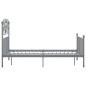 vidaXL Estructura de cama de metal gris 120x200 cm vidaXL Estructura de cama de metal gris 120x200 cm