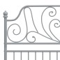 vidaXL Estructura de cama de metal gris 120x200 cm vidaXL Estructura de cama de metal gris 120x200 cm