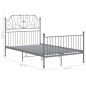 vidaXL Estructura de cama de metal gris 120x200 cm vidaXL Estructura de cama de metal gris 120x200 cm