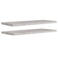 vidaXL Estantes flotantes pared 2 uds gris hormigón MDF 90x23,5x3,8 cm vidaXL Estantes flotantes pared 2 uds gris hormigón MDF 90x23,5x3,8 cm