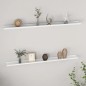 vidaXL Estantes de pared 2 unidades blanco 115x9x3 cm vidaXL Estantes de pared 2 unidades blanco 115x9x3 cm
