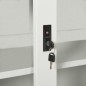 vidaXL Armario con puerta corredera gris claro acero 90x40x90 cm vidaXL Armario con puerta corredera gris claro acero 90x40x90 cm