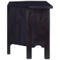 vidaXL Mueble de TV madera caoba maciza negro claro café 100x40x45 cm vidaXL Mueble de TV madera caoba maciza negro claro café 100x40x45 cm