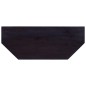 vidaXL Mueble de TV madera caoba maciza negro claro café 100x40x45 cm vidaXL Mueble de TV madera caoba maciza negro claro café 100x40x45 cm