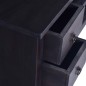 vidaXL Mueble de TV madera caoba maciza negro claro café 100x40x45 cm vidaXL Mueble de TV madera caoba maciza negro claro café 100x40x45 cm
