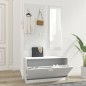 vidaXL Set de mueble zapatero 3 en 1 madera contrachapada blanco vidaXL Set de mueble zapatero 3 en 1 madera contrachapada blanco