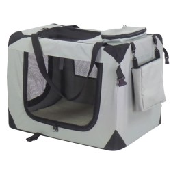 @Pet Transportín para perros Nylon gris 90x61x65 cm 11074