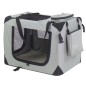 @Pet Transportín para perros Nylon gris 90x61x65 cm 11074