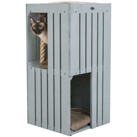 TRIXIE Torre para gatos BE NORDIC Juna gris y beige
