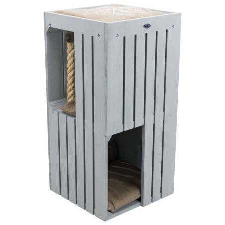 TRIXIE Torre para gatos BE NORDIC Juna gris y beige