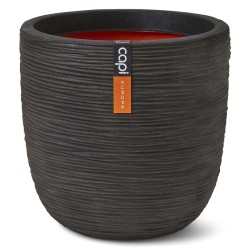 Capi Macetero Nature Rib marrón oscuro 43x41 cm