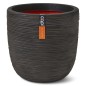 Capi Macetero Nature Rib marrón oscuro 43x41 cm Capi Macetero Nature Rib marrón oscuro 43x41 cm