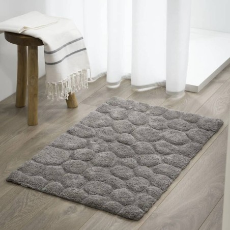 Sealskin Alfombra de baño Pebbles algodón gris 60x90 cm 