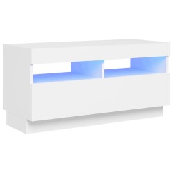 vidaXL Mueble para TV con luces LED blanco 80x35x40 cm