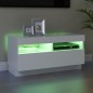 vidaXL Mueble para TV con luces LED blanco 80x35x40 cm vidaXL Mueble para TV con luces LED blanco 80x35x40 cm