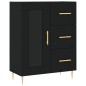 vidaXL Aparador alto madera contrachapada negro 69,5x34x180 cm vidaXL Aparador alto madera contrachapada negro 69,5x34x180 cm