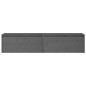 vidaXL Armario de pared 2 uds madera maciza de pino gris 80x30x35 cm vidaXL Armario de pared 2 uds madera maciza de pino gris 80x30x35 cm