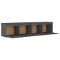 vidaXL Armario de pared 2 uds madera maciza de pino gris 80x30x35 cm vidaXL Armario de pared 2 uds madera maciza de pino gris 80x30x35 cm
