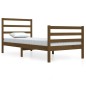 vidaXL Estructura de cama madera maciza pino marrón miel 90x200 cm