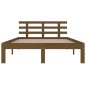 vidaXL Estructura de cama madera maciza marrón miel 140x200 cm vidaXL Estructura de cama madera maciza marrón miel 140x200 cm