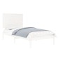vidaXL Estructura de cama individual madera maciza blanco 90x190 cm
