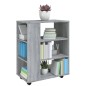 vidaXL Armario con ruedas madera contrachapada gris Sonoma 60x35x75 cm vidaXL Armario con ruedas madera contrachapada gris Sonoma 60x35x75 cm