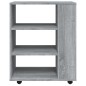 vidaXL Armario con ruedas madera contrachapada gris Sonoma 60x35x75 cm vidaXL Armario con ruedas madera contrachapada gris Sonoma 60x35x75 cm