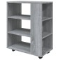 vidaXL Armario con ruedas madera contrachapada gris Sonoma 60x35x75 cm vidaXL Armario con ruedas madera contrachapada gris Sonoma 60x35x75 cm