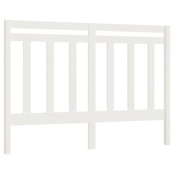 vidaXL Cabecero de cama madera maciza de pino blanco 156x4x100 cm