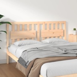 vidaXL Cabecero de cama madera maciza de pino 165,5x4x100 cm