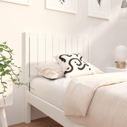 vidaXL Cabecero de cama madera maciza de pino blanco 95,5x4x100 cm