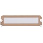 vidaXL Barandilla de seguridad cama de niño poliéster taupe 150x42 cm vidaXL Barandilla de seguridad cama de niño poliéster taupe 150x42 cm