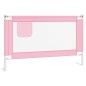 vidaXL Barandilla de seguridad cama de niño rosa tela 120x25 cm vidaXL Barandilla de seguridad cama de niño rosa tela 120x25 cm
