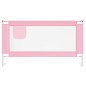 vidaXL Barandilla de seguridad cama de niño rosa tela 150x25 cm