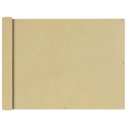 vidaXL Toldo para balcón tela oxford 90x600 cm beige