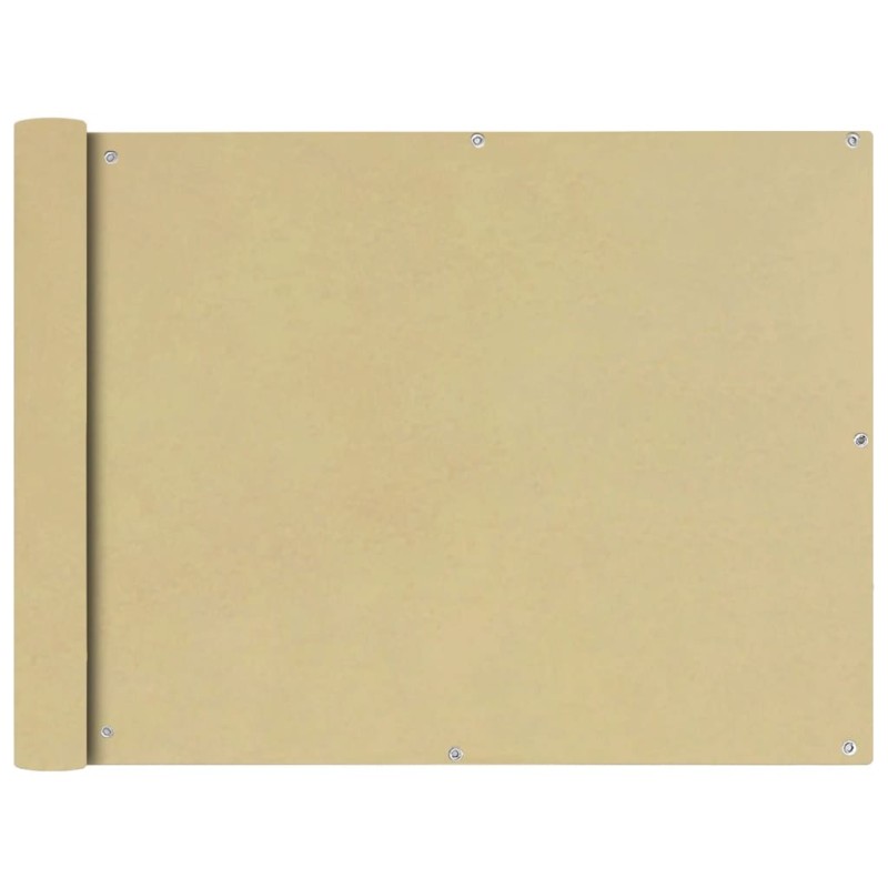 vidaXL Toldo para balcón tela oxford 90x600 cm beige
