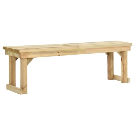vidaXL Banco de jardín de madera de pino impregnada 140 cm