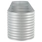 vidaXL Arriate de acero galvanizado plateado 400x80x81 cm vidaXL Arriate de acero galvanizado plateado 400x80x81 cm